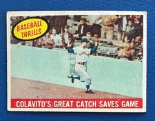 1959 Topps #462 Thrills - Colavito's Great Catch Saves Game - EX (No Creases) picture