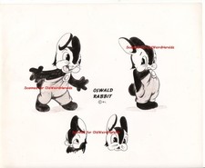 WALTER LANTZ 1930's OSWALD RABBIT PHOTO #2 Cartoon Character Model 8x10 ORIGINAL picture