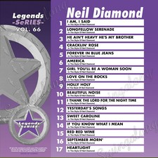 LEGENDS SERIES KARAOKE Neil Diamond 2 CDG SET Vol 66 and 197 NEW  picture