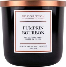 Chesapeake Bay Candle Pumpkin Bourbon Medium Jar White Wax TA35690 - NEW picture