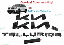 CustomOVERLAY Gloss Black Telluride Front Rear K IA Xline Emblem 2023-2025 picture