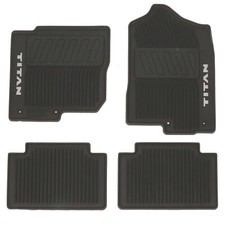 NEW 2017-2024 Nissan Titan King Cab XD All Season Rubber Slush Floor Mats Set picture