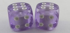Translucent Purple 2-piece Dice Valve Caps Old School Fits SE Hutch Redline NEW picture