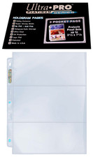 25 Ultra Pro 3-Pocket Platinum 3.5x7.5 Pages Sheet Ticket Currency Coupon 3-Ring picture