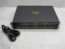 2 LOT HP Aruba 2530-48 48-Port PoE+ Managed Gigabit Network Switch + Ears J9778A picture