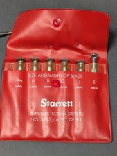 L. S. STARRETT No. S 555-6 JEWELERS' SCREW DRIVERS w/ORIGINAL Packging-MACHINIST picture