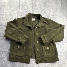Columbia Vertex Women’s Large Olive Green Fleece Button Jacket Outdoor Vintage picture