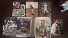 HUGE NFL HOF Autograph Estate Binder Lot Madden Sayers Rice Namath Kelly + More picture