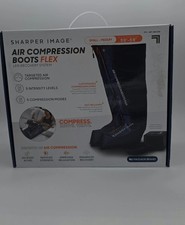 S-M- Sharper Image Powerboost Air Compression Boots Electric Leg Massager picture