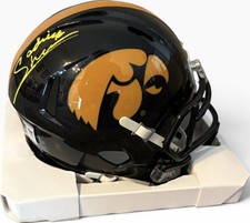 Iowa Hawkeyes Sedrick Shaw Signed Speed Mini Helmet Beckett Certified picture