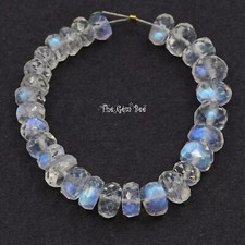 4.5mm Rainbow Moonstone Faceted Rondelle Beads 3