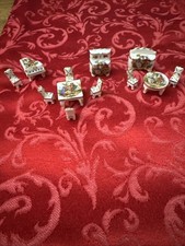 Limoges France Porcelain Miniature Furniture 12 piece set picture