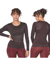 Lululemon Breeze By Long Sleeve Black Cherry Black Size 4 NWT picture