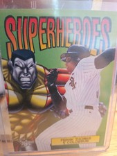 1998 Skybox Dugout Axcess Superheroes Frank Thomas & Colossus #9SH picture