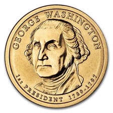 2007 P George Washington Dollar Coin in BU (Brilliant Uncirculated) Condition picture