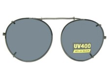 Sunglass Rage Semi Round Shape Non Polarized Clip-on Sunglasses picture