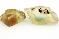 OREGON SUNSTONE 46.50ct - (2x) TEAL GREEN RED Facet Grade Rough Gemstones picture