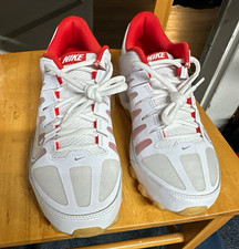 Nike Reax 8 TR Men’s Low Top Lace-Up Mesh Sneakers White/Chile Red 621716-103 picture