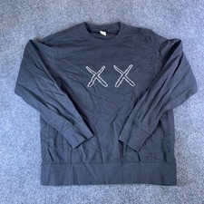 Uniqlo x Kaws x Sesame Street XX Sweatshirt Mens Large Black Cotton Crew Neck picture