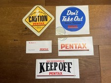 *Rare 1970s Vintage* Pentax Genuine Stickers From Japan picture