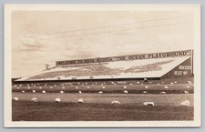 Vintage Nova Scotia Ocean Playground Relief Map RPPC Real Photo Postcard Canada picture