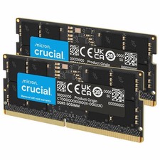 Crucial 128GB (2x64GB) DDR5 5600MHz SODIMM Laptop RAM Kit (CT2K64G56C46S5) picture