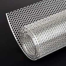 AggAuto 47x16 inches Car Pickup Truck Grill Mesh 6mm Honeycomb Hole Silver picture