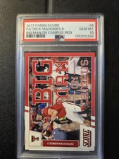 Patrick Mahomes 2017 Panini Score Big Man On Campus Chiefs PSA 10 picture