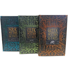 ❤️NORSE, CELTIC, GREEK MYTHS & TALES Mythology Set of 3 HardcoverBooks BRAND NEW picture