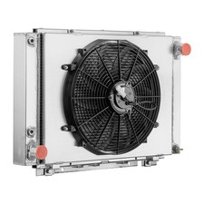 Aluminum Radiator for Ford Thunderbird T Bird 1961-1966 3 Row Core Shroud CC64TB picture