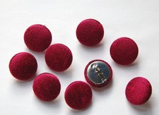 Vintage Fuchsia Silk Buttons 15mm btn002S picture