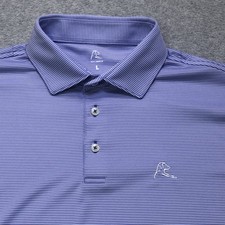 Rhoback Polo Shirt Men's Large Purple Golf Performance Lightweight Stretch picture