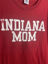 Vintage Indiana Hoosiers Mom Basic Block T-Shirt - Cardinal Adult XL Red picture