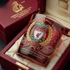 Liverpool FC 134 Years Anniversary Whiskey Glass picture