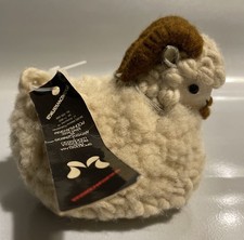 Vintage Polish Makowianka Handmade Wool Ram Sheep Folk Art 6” Original Tags picture