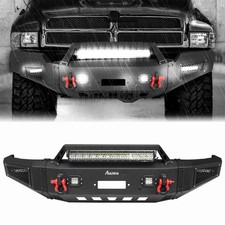 Aaiwa Fits 1994-2002 Dodge Ram 1500 2500 3500 Front Bumper w/Winch Plate&D-Rings picture