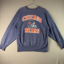 Champion Chicago Bears Reverse Weave Made in USA Sweatshirt Men’s XL Navy picture