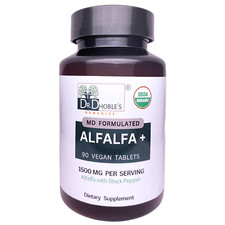 Alfalfa Tablets • Capsules Alternative • Organic Alfalfa Powder + Black Pepper picture
