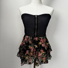 Y2K New Mode USA Lace Strapless Corset Top Made in USA Gothic Romantic Vintage picture