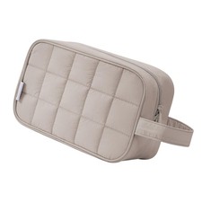 Narwey Quilted Makeup Bag Puffy Travel Khaki picture