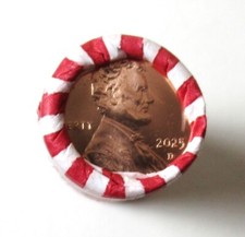 1 2025-D Lincoln Penny Bank Roll Shield Cent Uncirculated Ships Now Own History picture