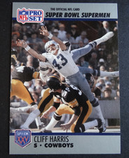 1990-91 Pro Set #110 Cliff Harris Dallas Cowboys Super Bowl Supermen Card picture