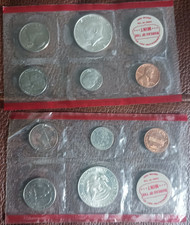 1968 United States Mint Sets - Lot Of Two - Denver Mint - Packaged Coins Only picture