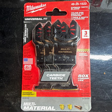 Milwaukee 49-25-1523 Carbide Teeth Multi-Material Oscillating Blades 3Pk picture