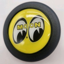 Mooneyes Yellow JDM Horn Button for SPARCO OMP NARDI steering wheel 2 Wire picture