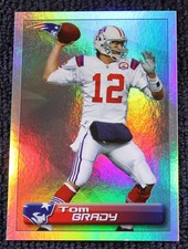 2011 11 TOM BRADY PANINI ALBUM STICKERS #44 MINI HOLOFOIL SP RARE L@@K $ ITALY picture