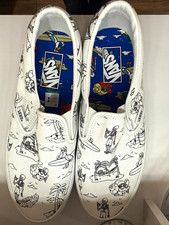 VANS Classic Slip-On SpongeBob Graphic Print Canvas White/Black Men’s US 7 picture