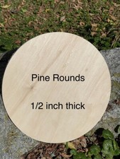 Unfinished Any Size 10” Up To 40”,  1/2” Thick CNC Cut Pine Plywood Circle picture