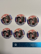 1988 Dukakis Bentsen NEW LEADERSHIP Campaign Buttons 6pc Presidential Election picture
