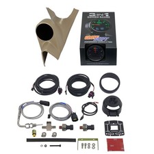 GlowShift Diesel Boost Gauge Digital EGT/Press & Tan Pod Fits 03-07 Super Duty picture